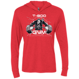 T-Shirts Vintage Red / X-Small T-800 gym Triblend Long Sleeve Hoodie Tee