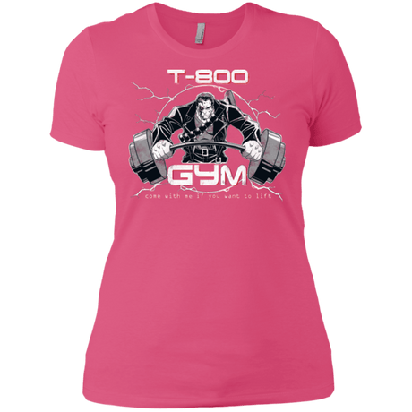 T-Shirts Hot Pink / X-Small T-800 gym Women's Premium T-Shirt