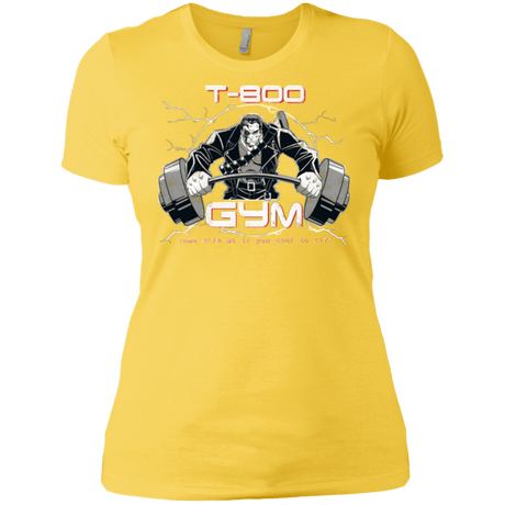 T-Shirts Vibrant Yellow / X-Small T-800 gym Women's Premium T-Shirt