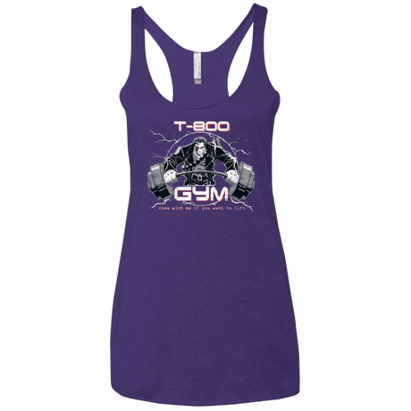 T-Shirts Purple / X-Small T-800 gym Women's Triblend Racerback Tank