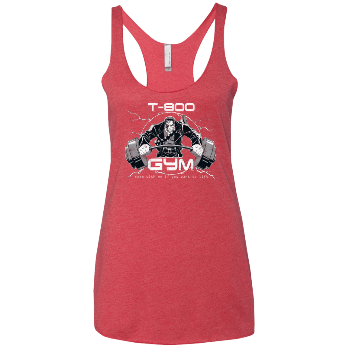 T-Shirts Vintage Red / X-Small T-800 gym Women's Triblend Racerback Tank