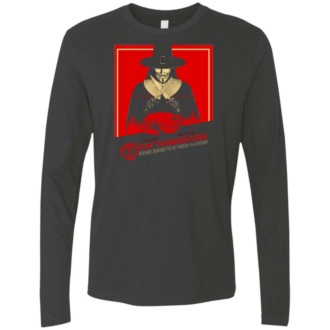 T-Shirts Heavy Metal / Small T for Thanksgiving Men's Premium Long Sleeve