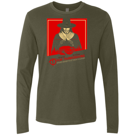 T-Shirts Military Green / Small T for Thanksgiving Men's Premium Long Sleeve