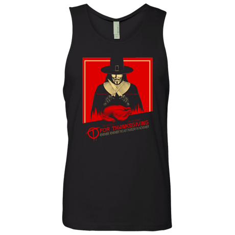 T-Shirts Black / Small T for Thanksgiving Men's Premium Tank Top