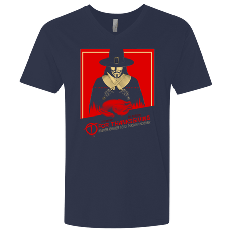 T-Shirts Midnight Navy / X-Small T for Thanksgiving Men's Premium V-Neck