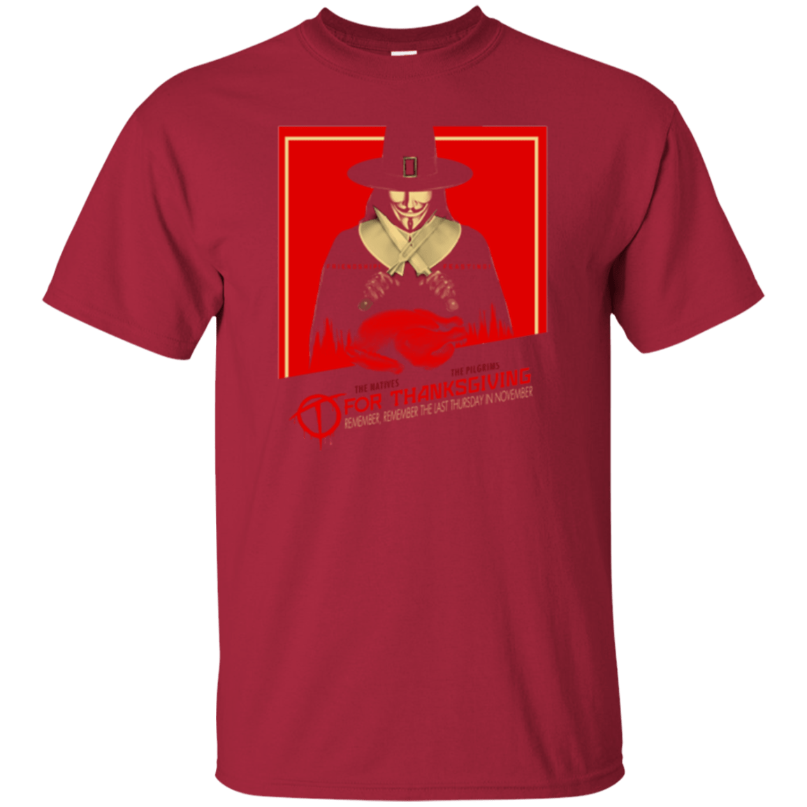 T-Shirts Cardinal / Small T for Thanksgiving T-Shirt
