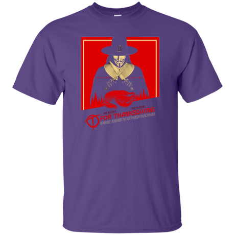 T-Shirts Purple / Small T for Thanksgiving T-Shirt