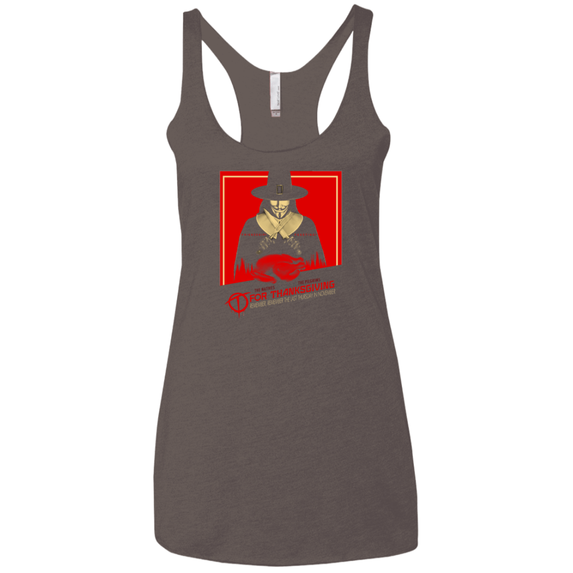 T-Shirts Macchiato / X-Small T for Thanksgiving Women's Triblend Racerback Tank
