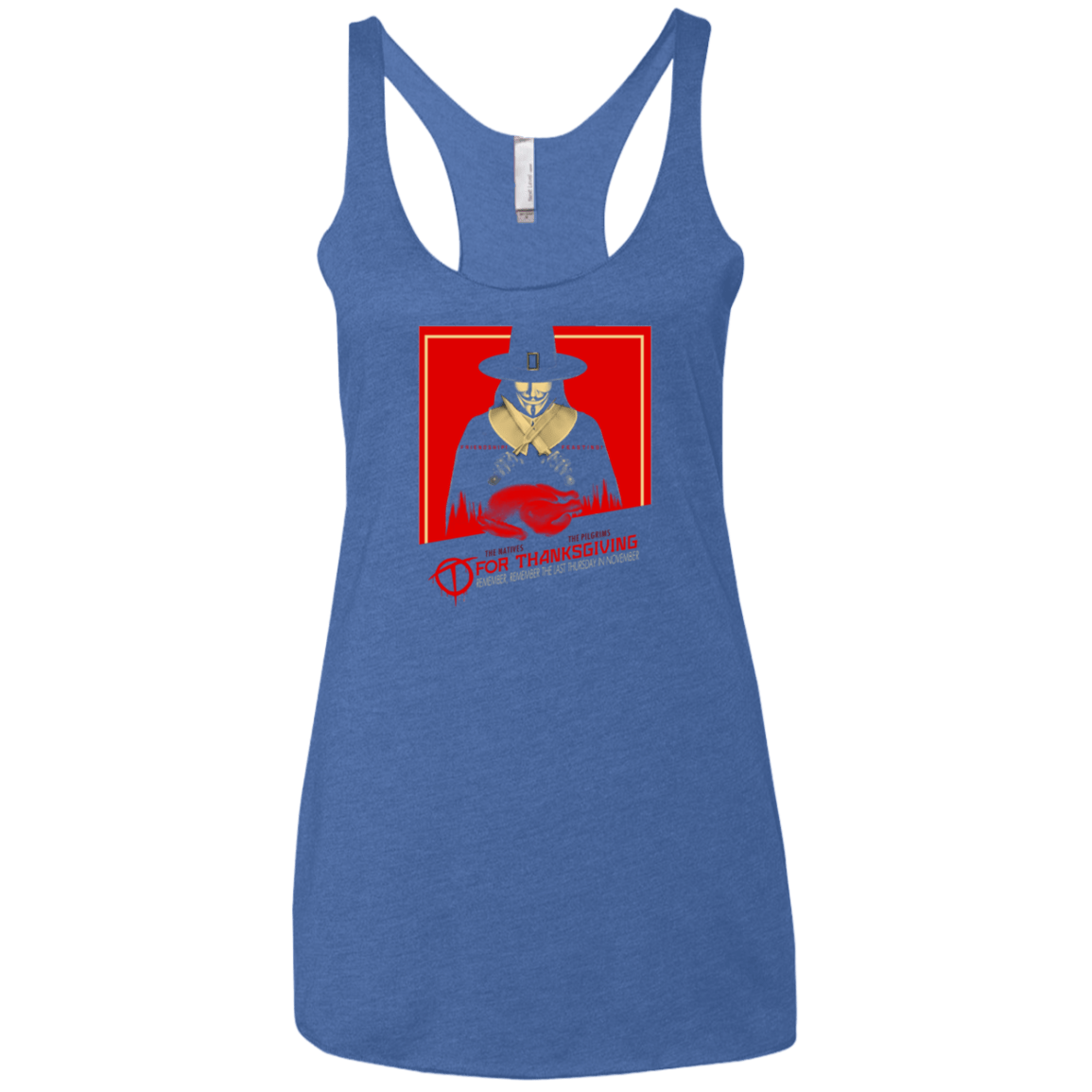 T-Shirts Vintage Royal / X-Small T for Thanksgiving Women's Triblend Racerback Tank