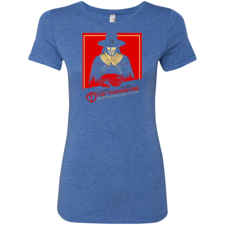 T-Shirts Vintage Royal / Small T for Thanksgiving Women's Triblend T-Shirt