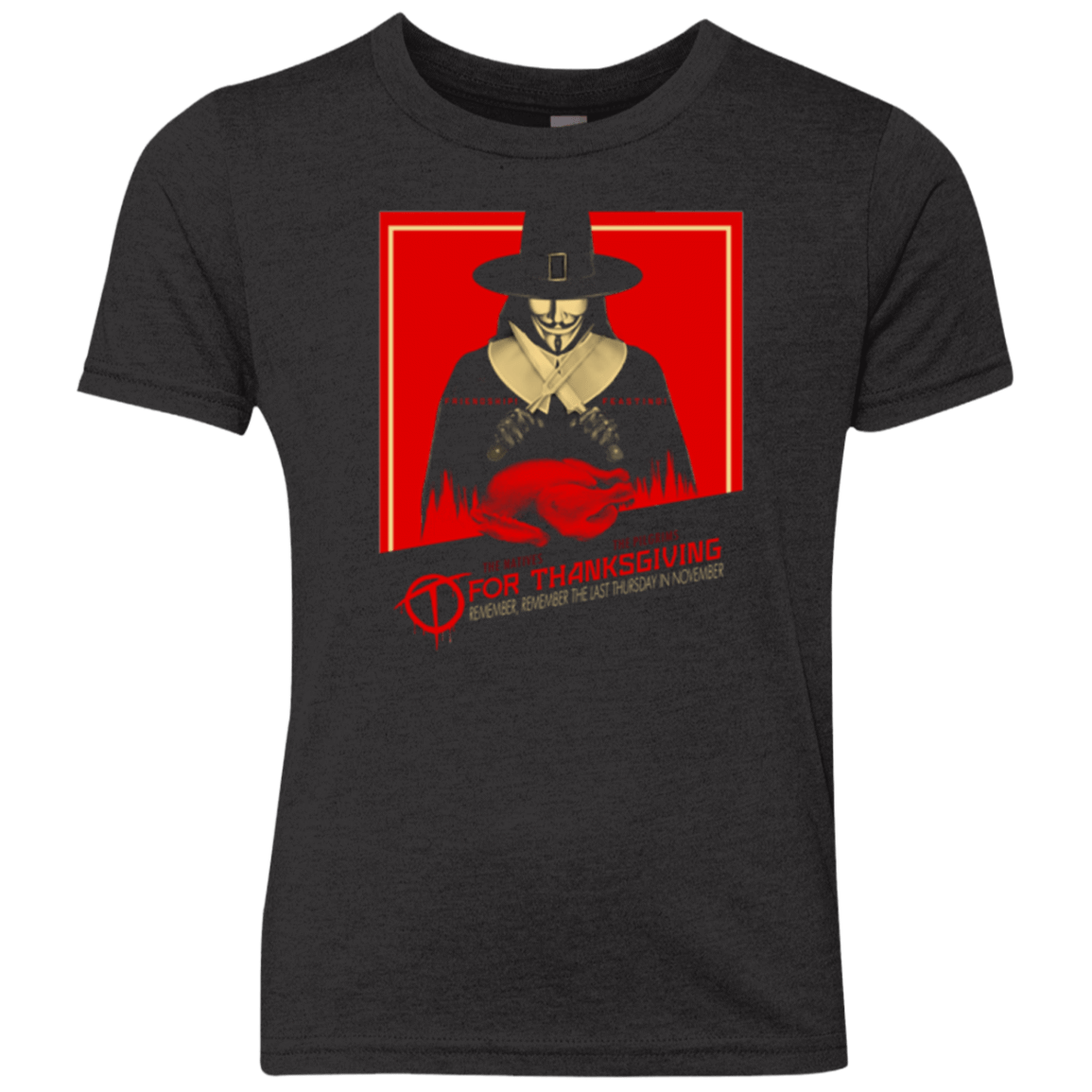 T-Shirts Vintage Black / YXS T for Thanksgiving Youth Triblend T-Shirt