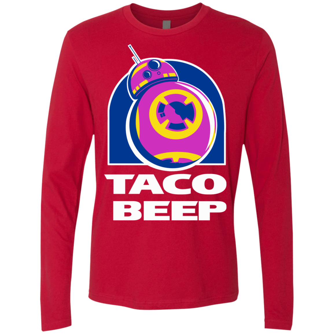 T-Shirts Red / S Taco Beep Men's Premium Long Sleeve