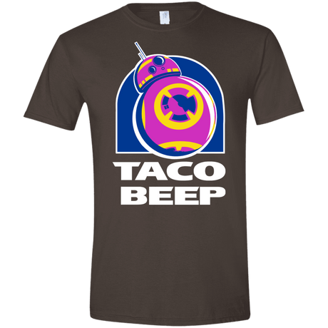 T-Shirts Dark Chocolate / S Taco Beep Men's Semi-Fitted Softstyle