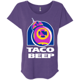 T-Shirts Purple Rush / X-Small Taco Beep Triblend Dolman Sleeve