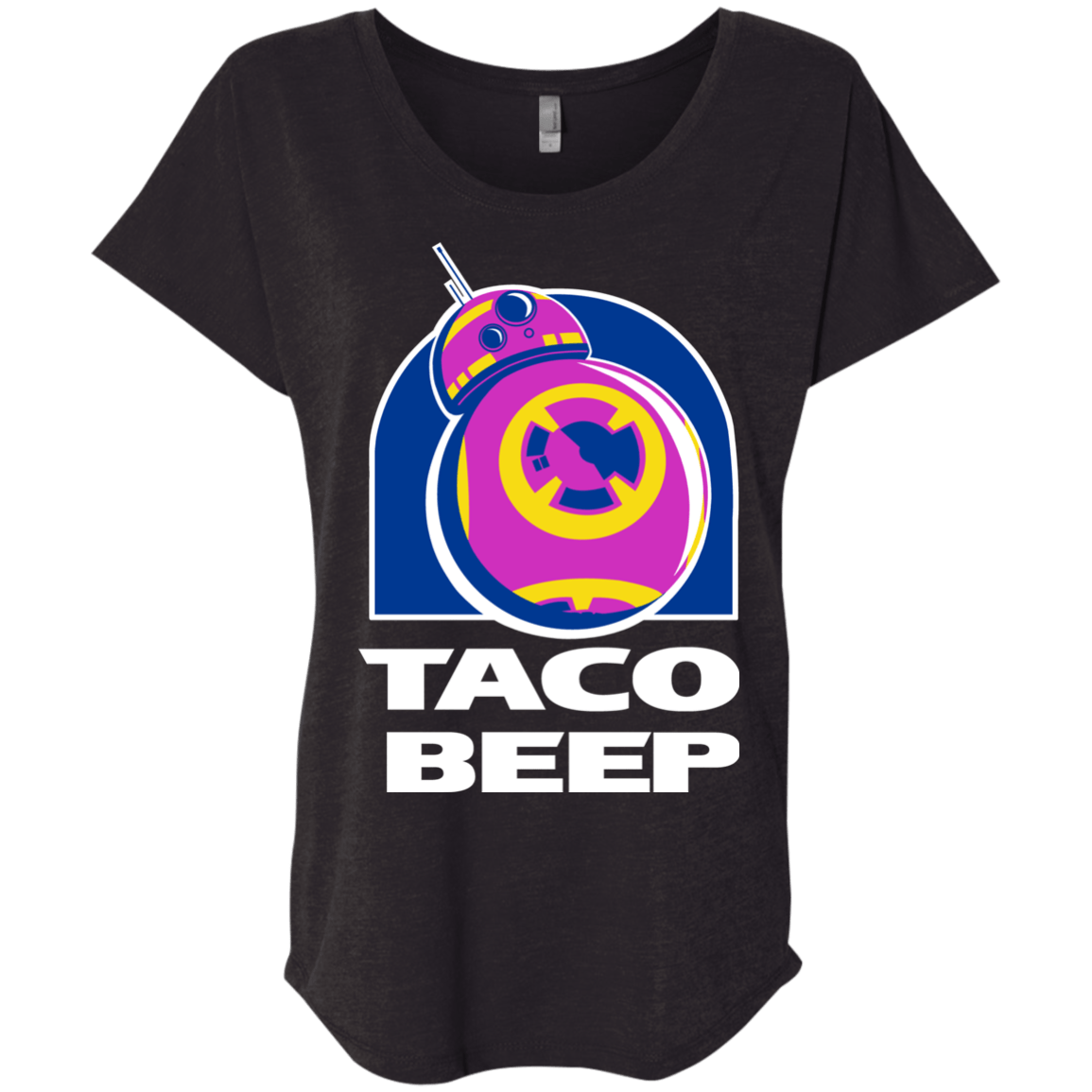 T-Shirts Vintage Black / X-Small Taco Beep Triblend Dolman Sleeve