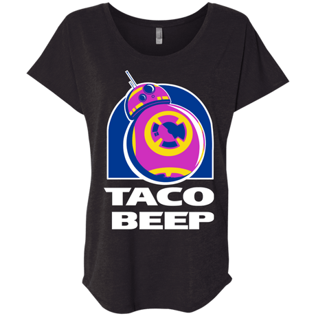 T-Shirts Vintage Black / X-Small Taco Beep Triblend Dolman Sleeve