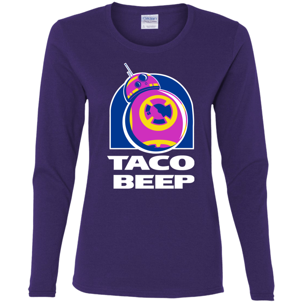 T-Shirts Purple / S Taco Beep Women's Long Sleeve T-Shirt
