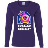 T-Shirts Purple / S Taco Beep Women's Long Sleeve T-Shirt