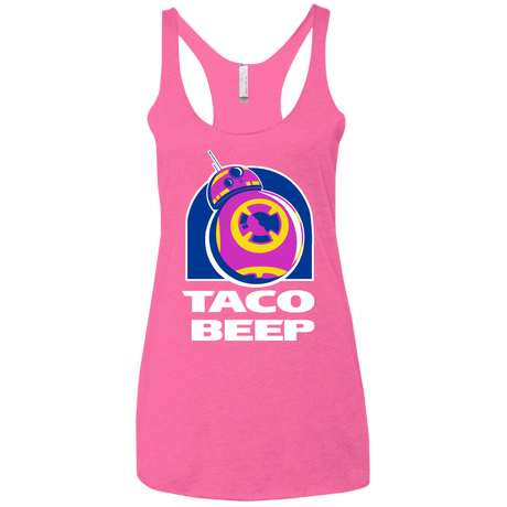 T-Shirts Vintage Pink / X-Small Taco Beep Women's Triblend Racerback Tank