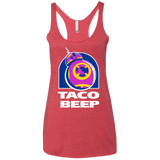 T-Shirts Vintage Red / X-Small Taco Beep Women's Triblend Racerback Tank