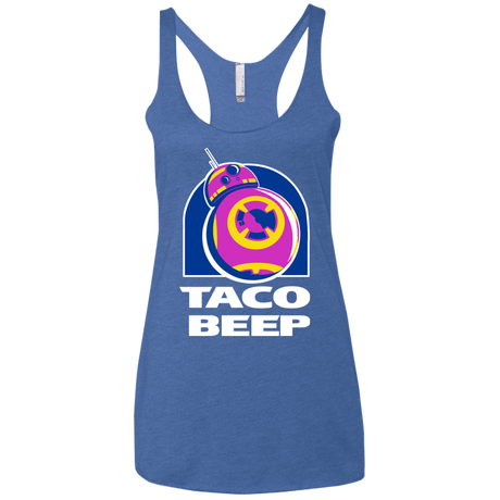 T-Shirts Vintage Royal / X-Small Taco Beep Women's Triblend Racerback Tank