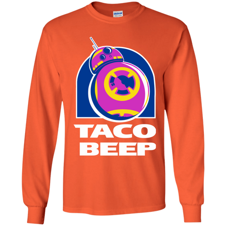 T-Shirts Orange / YS Taco Beep Youth Long Sleeve T-Shirt