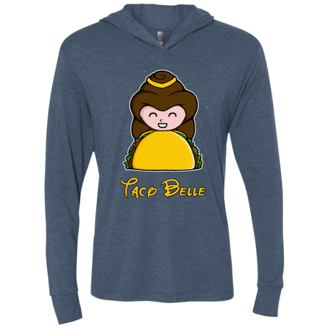 T-Shirts Indigo / X-Small Taco Belle Triblend Long Sleeve Hoodie Tee