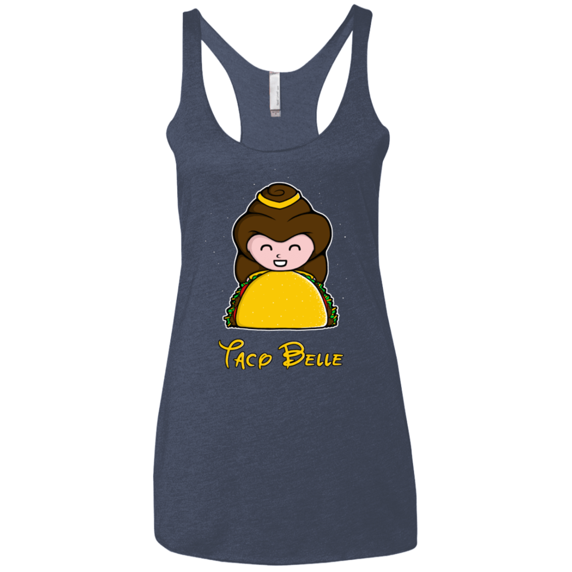 T-Shirts Vintage Navy / X-Small Taco Belle Women's Triblend Racerback Tank