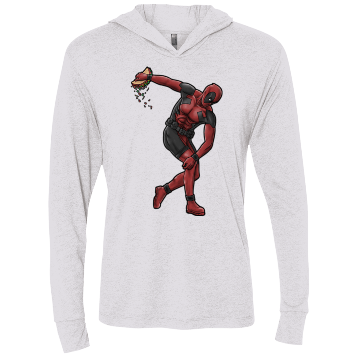 T-Shirts Heather White / X-Small Tacobolus Triblend Long Sleeve Hoodie Tee