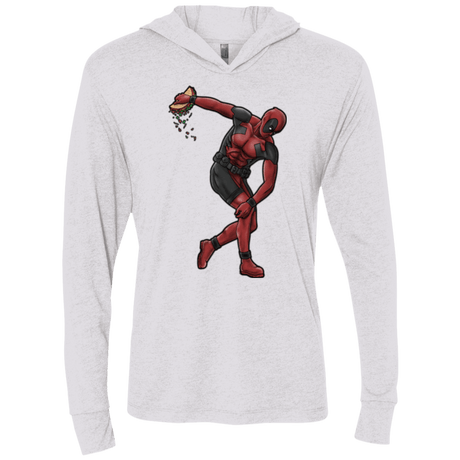 T-Shirts Heather White / X-Small Tacobolus Triblend Long Sleeve Hoodie Tee