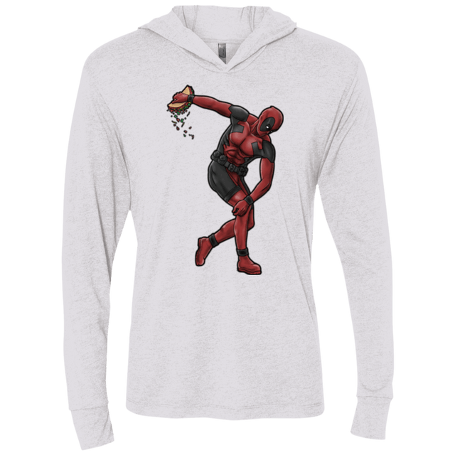 T-Shirts Heather White / X-Small Tacobolus Triblend Long Sleeve Hoodie Tee