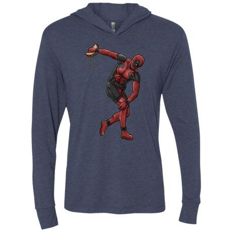 T-Shirts Vintage Navy / X-Small Tacobolus Triblend Long Sleeve Hoodie Tee