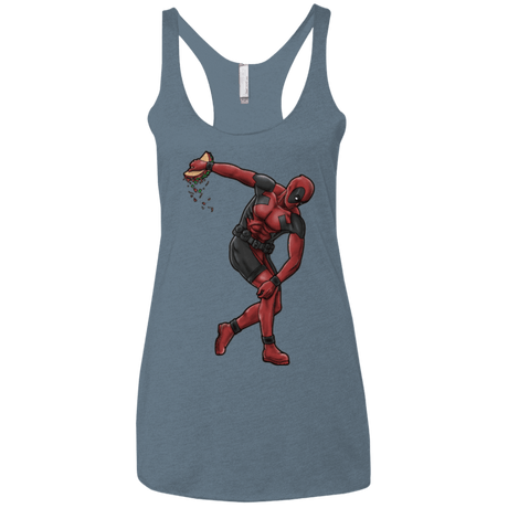 T-Shirts Indigo / X-Small Tacobolus Women's Triblend Racerback Tank