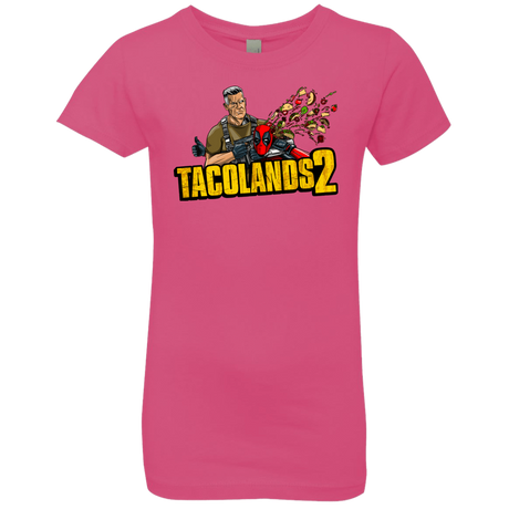 T-Shirts Hot Pink / YXS TACOLANDS 2 Girls Premium T-Shirt