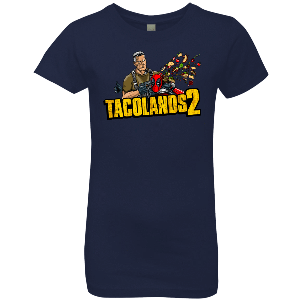 T-Shirts Midnight Navy / YXS TACOLANDS 2 Girls Premium T-Shirt