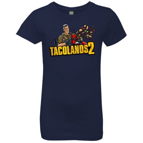 T-Shirts Midnight Navy / YXS TACOLANDS 2 Girls Premium T-Shirt