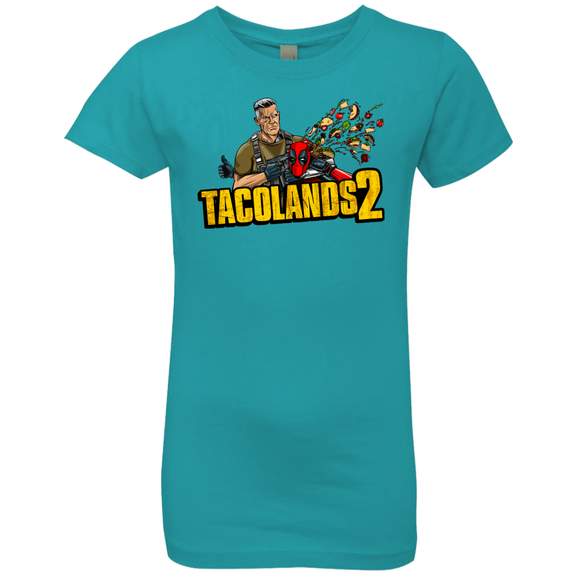 T-Shirts Tahiti Blue / YXS TACOLANDS 2 Girls Premium T-Shirt