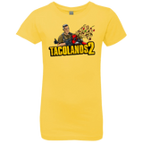 T-Shirts Vibrant Yellow / YXS TACOLANDS 2 Girls Premium T-Shirt