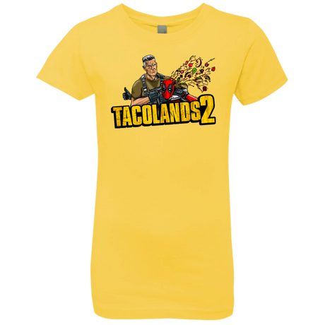 T-Shirts Vibrant Yellow / YXS TACOLANDS 2 Girls Premium T-Shirt