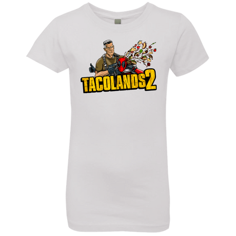 T-Shirts White / YXS TACOLANDS 2 Girls Premium T-Shirt