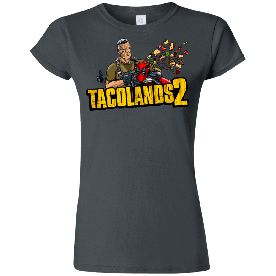 T-Shirts Charcoal / S TACOLANDS 2 Junior Slimmer-Fit T-Shirt