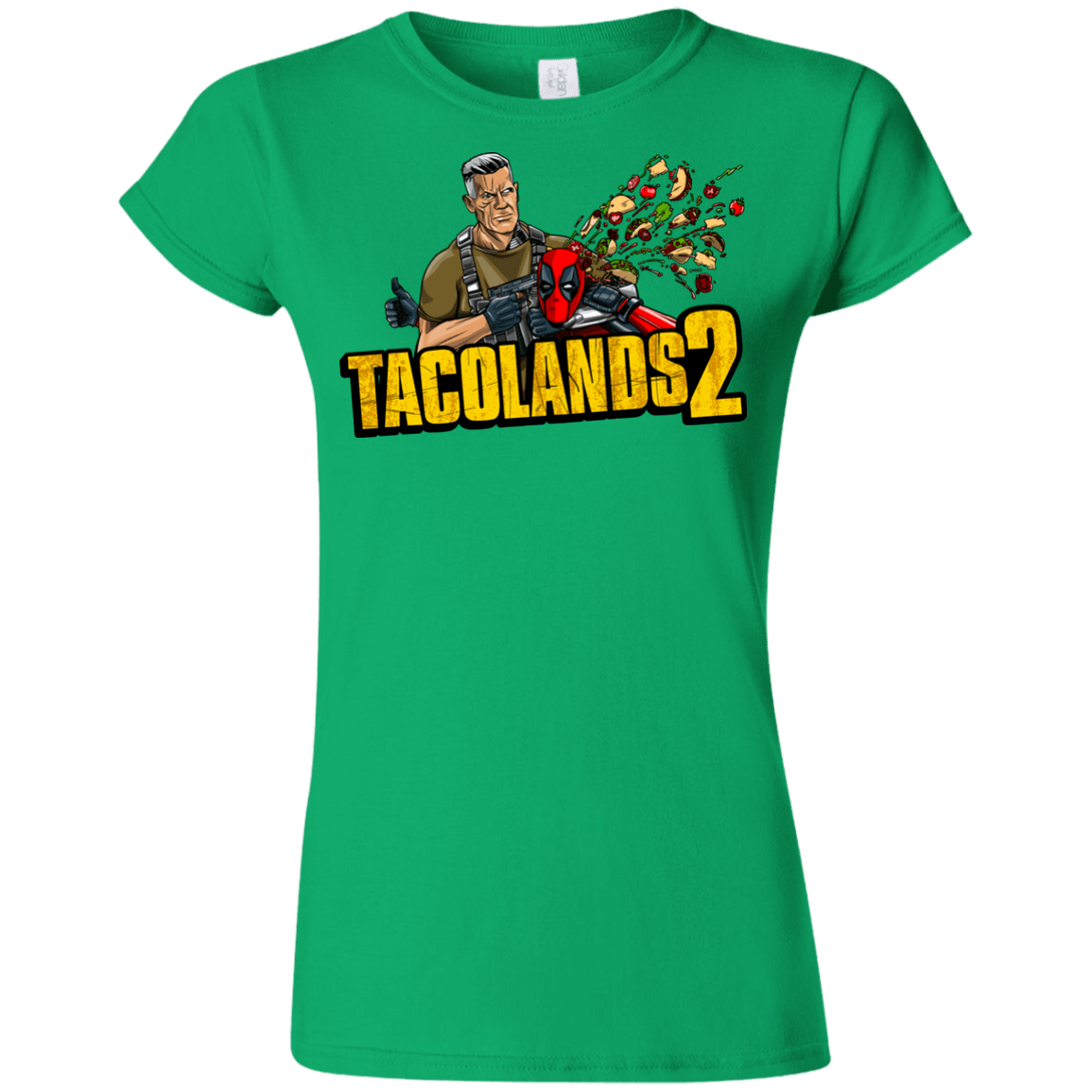 T-Shirts Irish Green / S TACOLANDS 2 Junior Slimmer-Fit T-Shirt