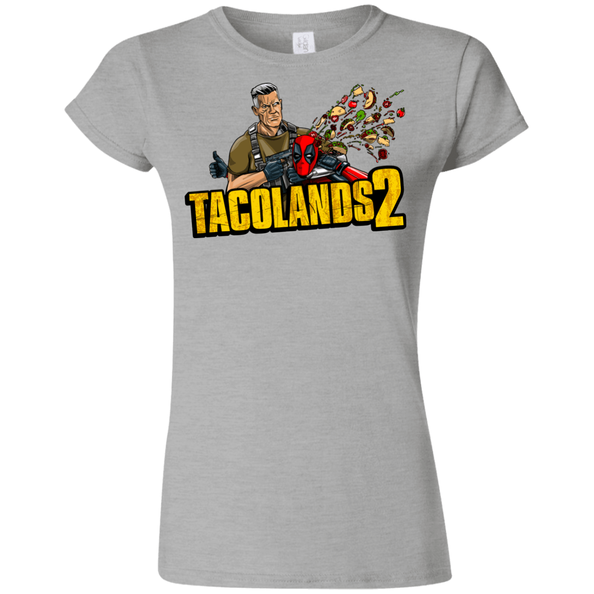 T-Shirts Sport Grey / S TACOLANDS 2 Junior Slimmer-Fit T-Shirt