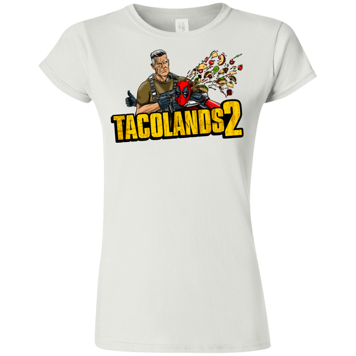 T-Shirts White / S TACOLANDS 2 Junior Slimmer-Fit T-Shirt