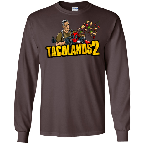 T-Shirts Dark Chocolate / S TACOLANDS 2 Men's Long Sleeve T-Shirt