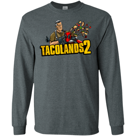 T-Shirts Dark Heather / S TACOLANDS 2 Men's Long Sleeve T-Shirt