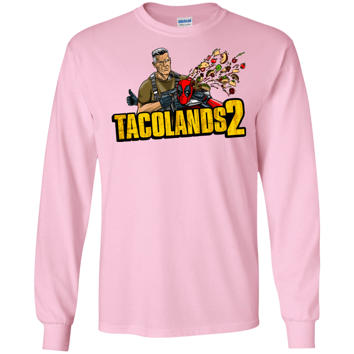 T-Shirts Light Pink / S TACOLANDS 2 Men's Long Sleeve T-Shirt