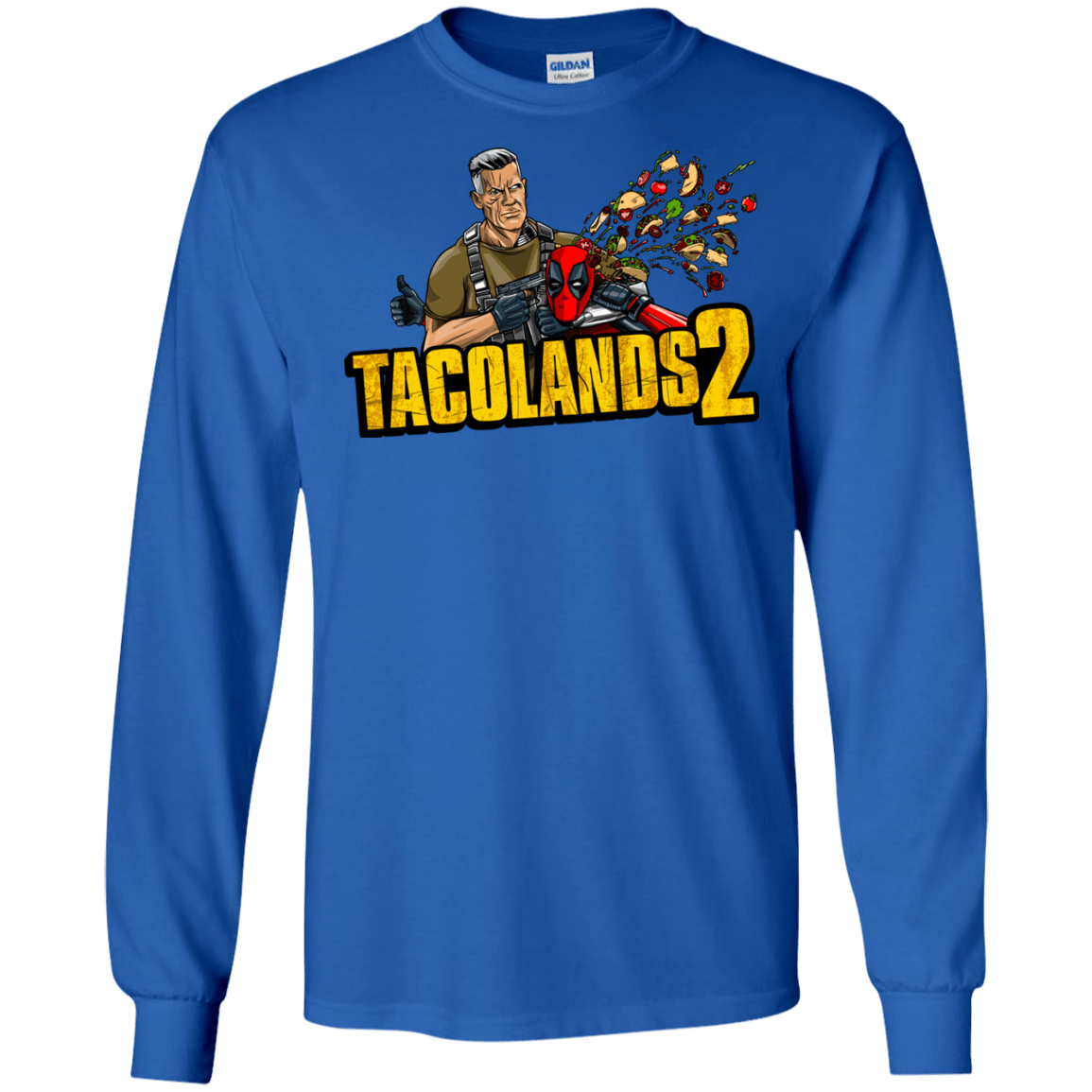 T-Shirts Royal / S TACOLANDS 2 Men's Long Sleeve T-Shirt