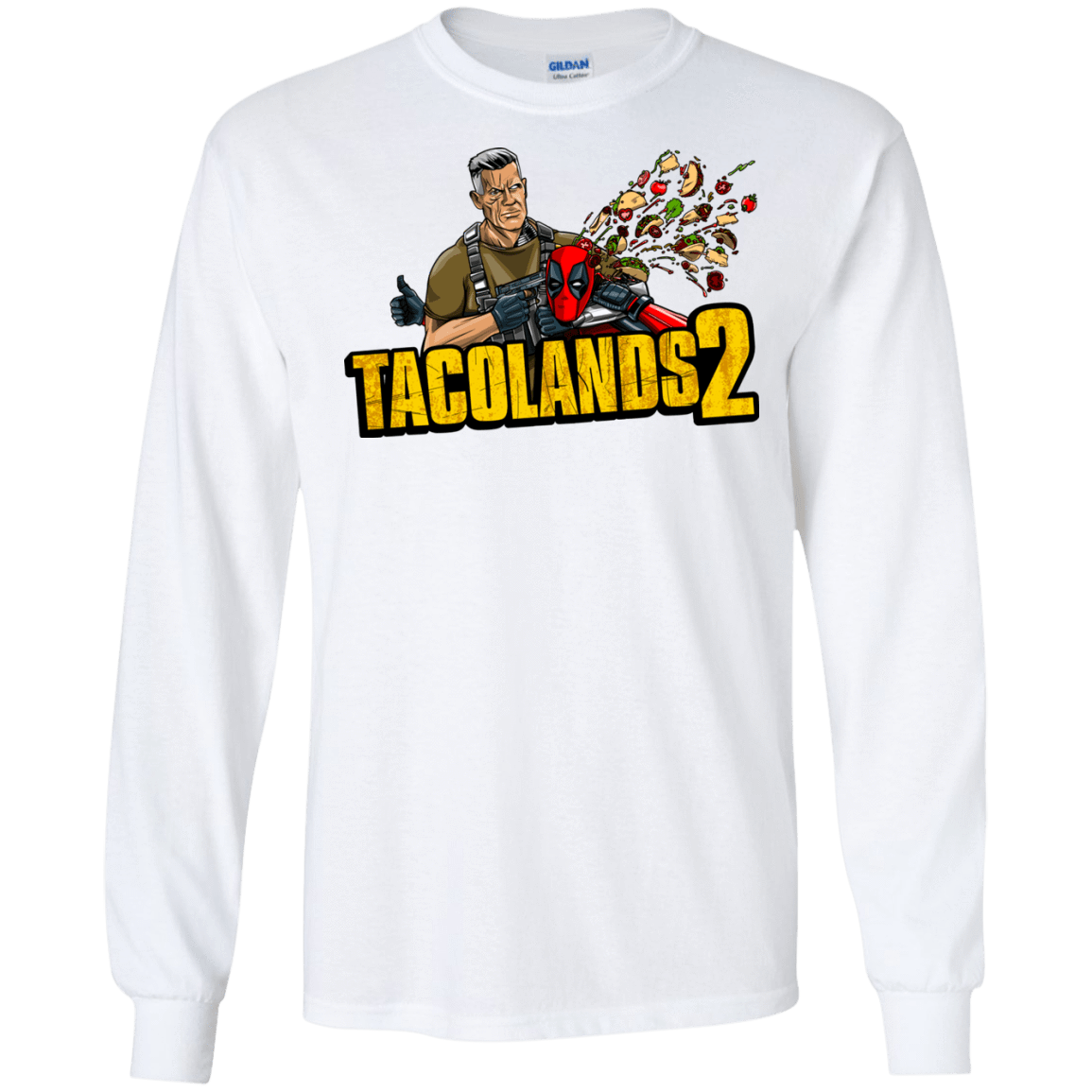 T-Shirts White / S TACOLANDS 2 Men's Long Sleeve T-Shirt