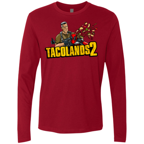 T-Shirts Cardinal / S TACOLANDS 2 Men's Premium Long Sleeve